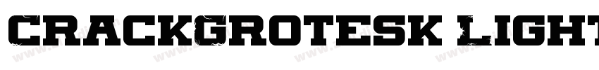 CrackGrotesk Light字体转换